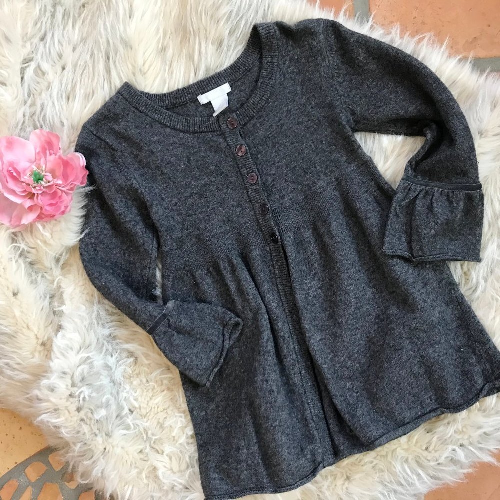 Kenji Girls Knit Sweater Gray 14